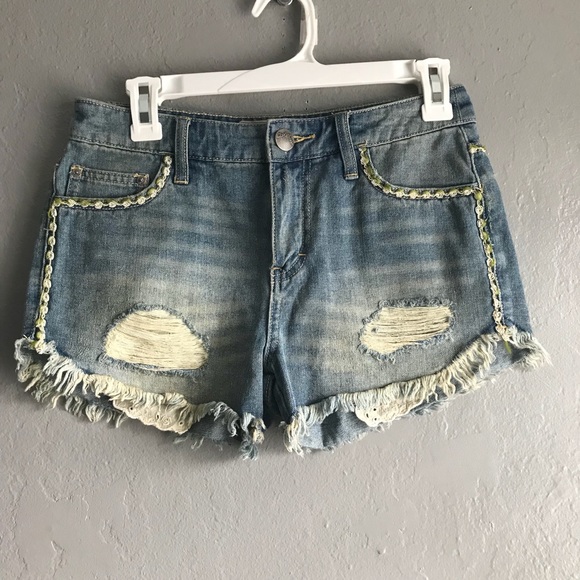 Free People Pants - Free People Cut off Floral Decor festival Shorts